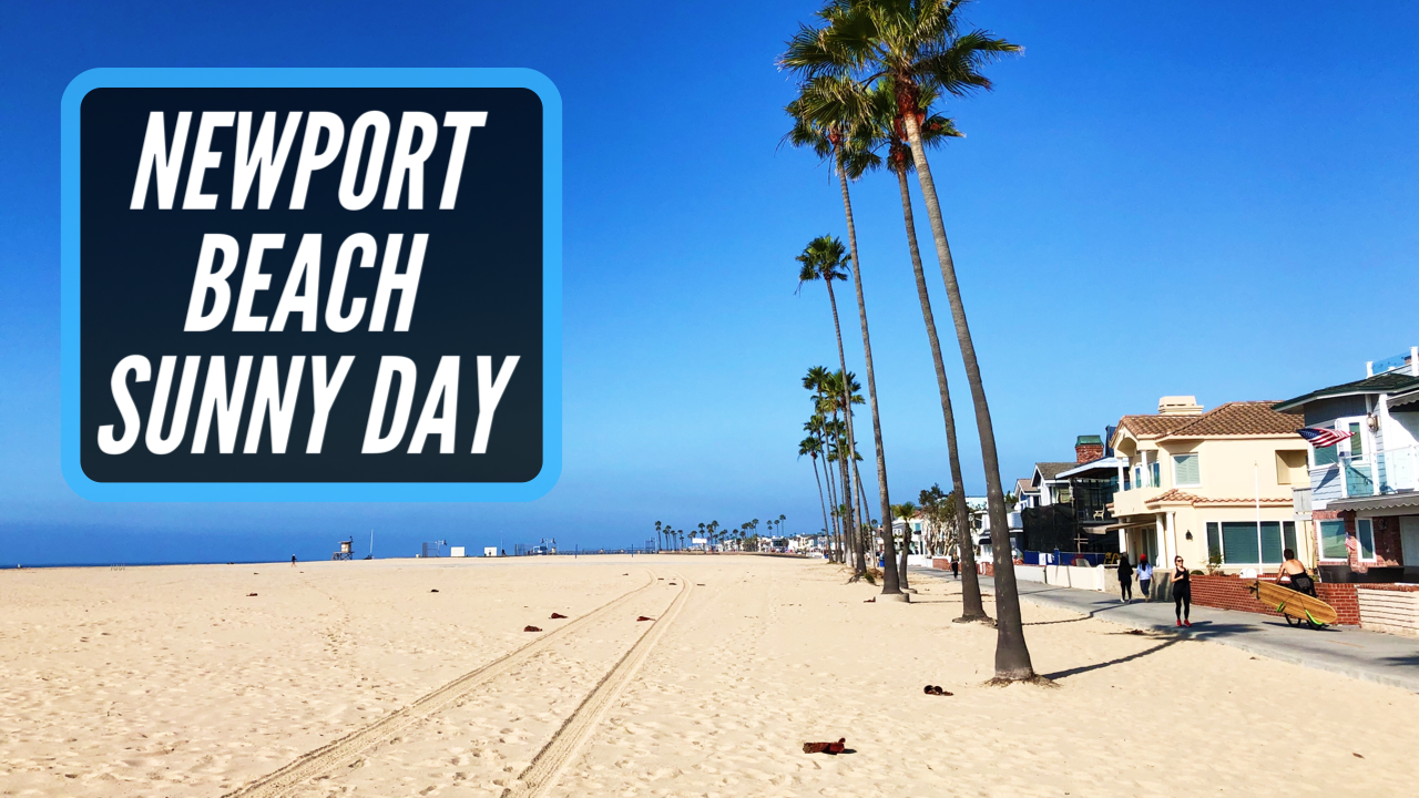 Wonderful Sunny Day At Newport Beach - Vanlife Documentary